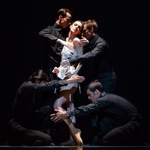 Greta Hodgkinson with Artists of the Ballet in Bolero.