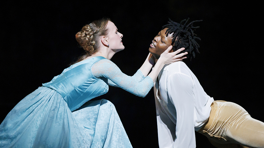 Hannah Galway and Siphesihle November in Emma Bovary. Photo by Bruce Zinger. 