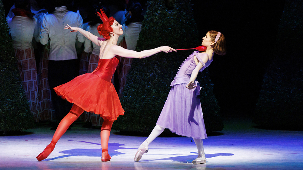 Chelsy Meiss and Emerson Dayton in Alice's Adventures in Wonderland. 