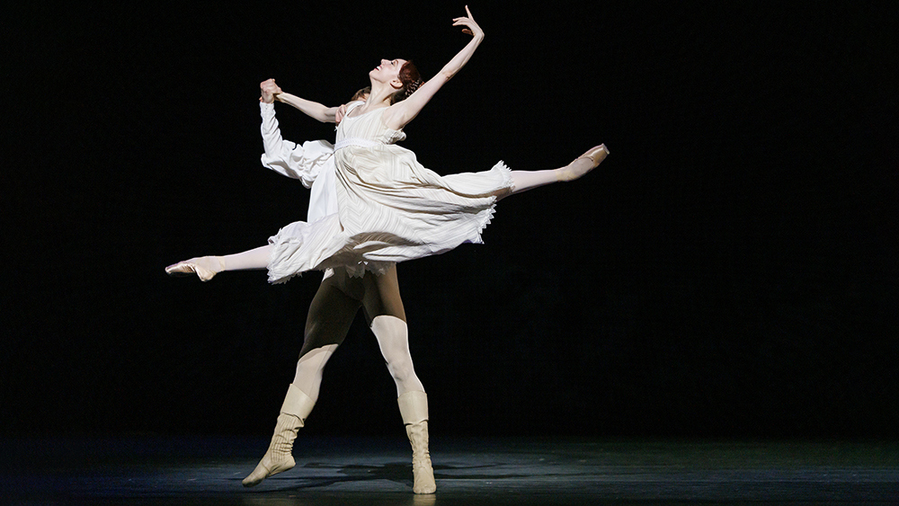 Chelsy Meiss and Ben Rudisin in Romeo and Juliet. 