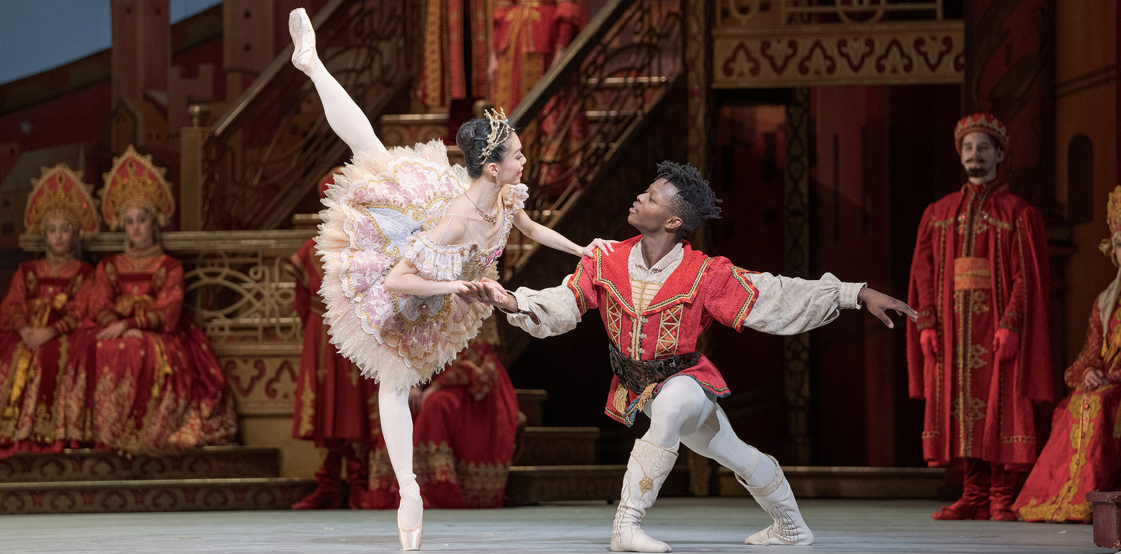 Tirion Law and Siphesihle November in The Nutcracker.