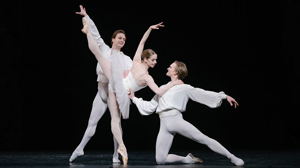 Donald Thom, Brenna Flaherty and Larkin Miller in Suite en Blanc