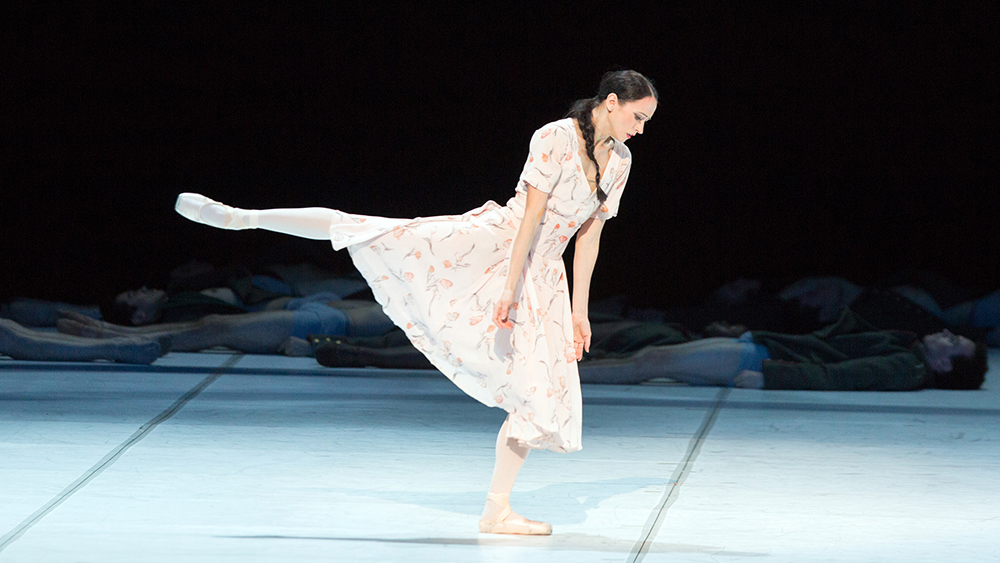 Svetlana Lunkina with Artists of the Ballet in Nijinsky. Photo by Karolina Kuras. 