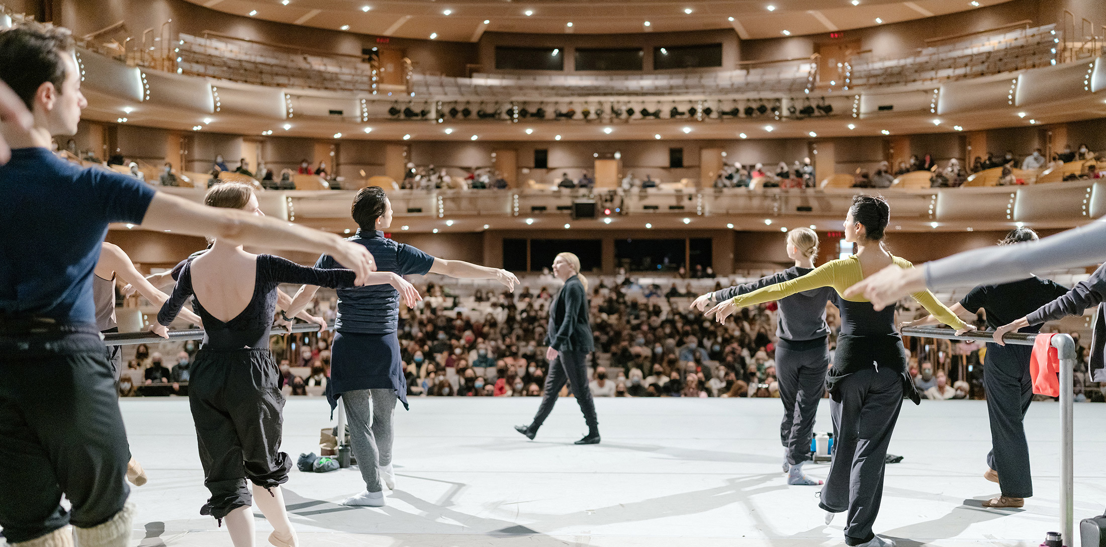 Hope Muir teaching Class on Stage